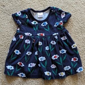 Hanna Andersson Navy Colorful Ladybug Play Dress Babydoll Style Adorable  6-12 M